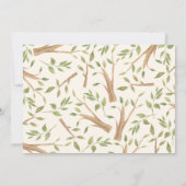 Forest Greenery wir können frühzeitig abwarten Bab Einladung (Rückseite)