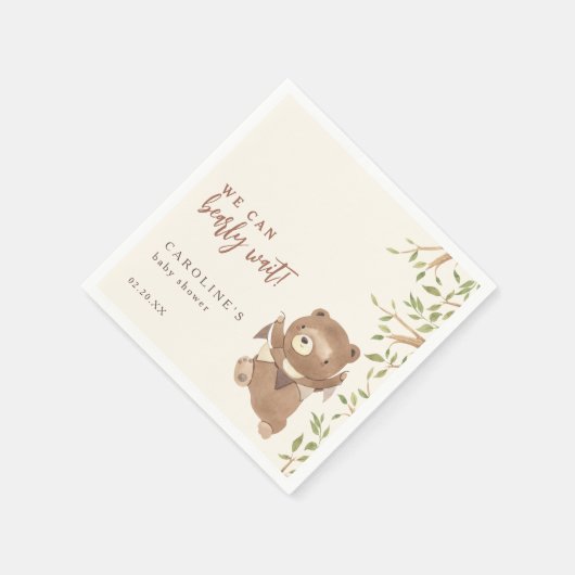 Forest Greenery wir können frühzeitig abwarten Bab Serviette (Ecke)