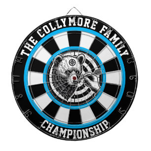 Forest Grizzles in Crosshairs Art Dartscheibe