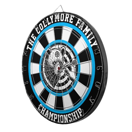 Forest Grizzles in Crosshairs Art Dartscheibe (Vorderseite rechts)