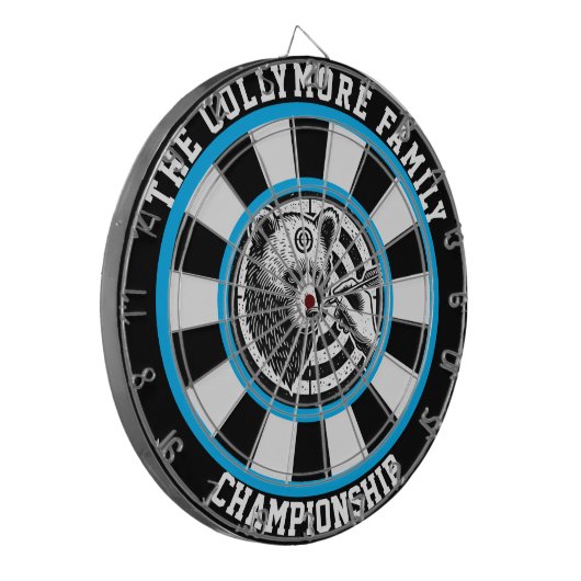 Forest Grizzles in Crosshairs Art Dartscheibe (Vorderseite Links)