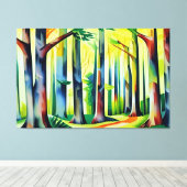 Forest Grove Canvas Print Leinwanddruck (Insitu (Holzboden))