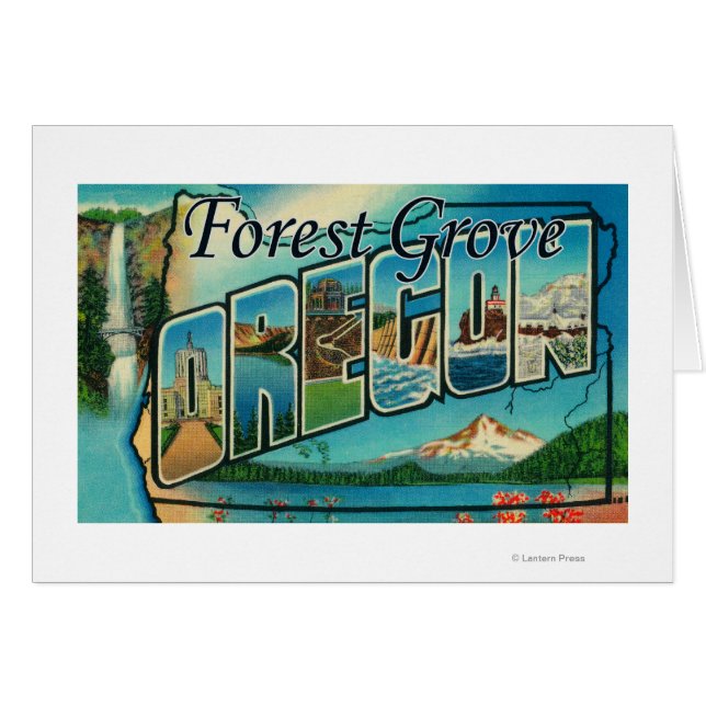 Forest Grove, Oregon - Große Briefmarkenszenen (Vorderseite (Horizontal))