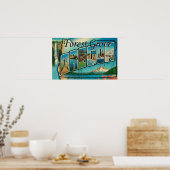 Forest Grove, Oregon - Große Briefmarkenszenen Poster (Küche)