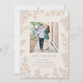 Forest Grove Wedding Foto Save the Date Einladung (Vorderseite)