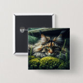 Forest Guardian Feline Button (Vorne & Hinten)