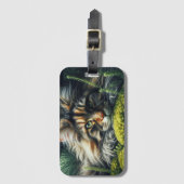 Forest Guardian Feline Gepäckanhänger (Vorderseite Vertikal)
