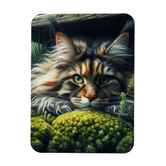 Forest Guardian Feline Magnet (Vertikal)