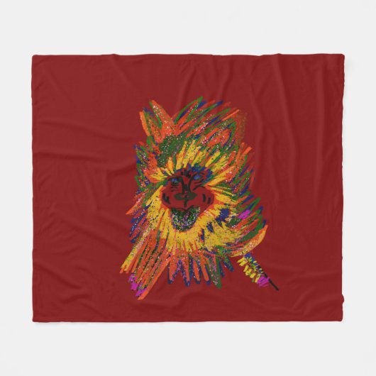 Forest Guardian Fleecedecke (Vorderseite (Horizontal))