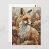 Forest Guardian - The Cunning Red Fox Postkarte (Vorne/Hinten)