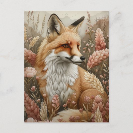 Forest Guardian - The Cunning Red Fox Postkarte (Vorderseite)