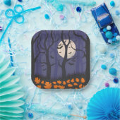 Forest Halloween Pappteller (Party)