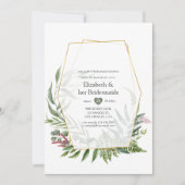 Forest Herbarium Geometric Bridesmaids Luncheon Einladung (Vorderseite)