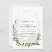 Forest Herbarium Geometric Sip and See Einladung (Vorderseite)