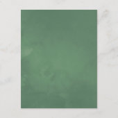 Forest Herbarium Geometric Wedding Guest Details Begleitkarte (Rückseite)