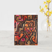 Forest Hexe, Paul Klee Abstrakte Kunst Karte (Gelbe Blume)
