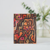 Forest Hexe, Paul Klee Abstrakte Kunst Postkarte (Stehend Vorderseite)