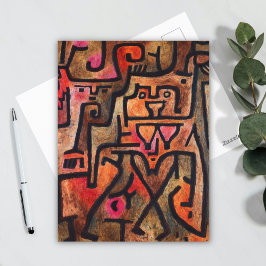 Forest Hexe, Paul Klee Abstrakte Kunst Postkarte