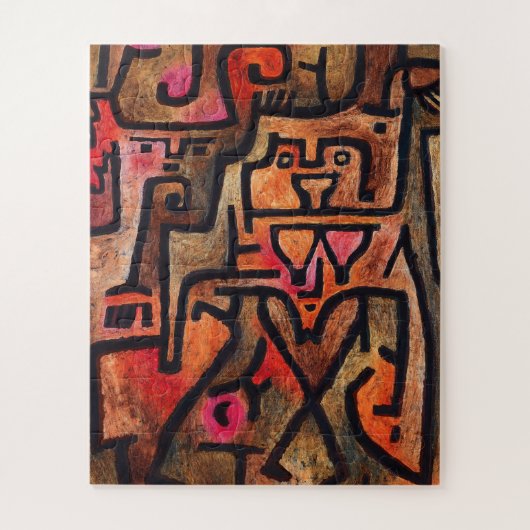 Forest Hexe, Paul Klee Abstrakte Kunst Puzzle (Vertikal)