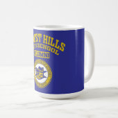 Forest Hills High School NY Alumni-Tasse Kaffeetasse (VorderseiteRechts)