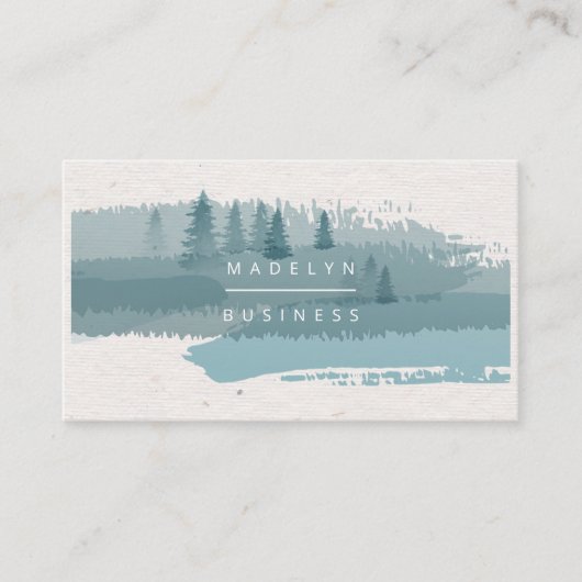 Forest Hills Watercolor-ID955 Visitenkarte (Vorderseite)