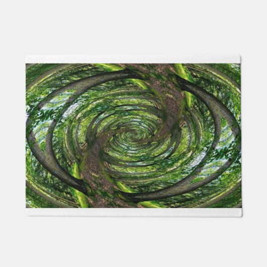 "FOREST (hinunter das Kaninchenloch)" 24" x 36" Do Fußmatte (Vorderseite)