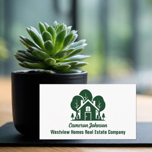 Forest Home Immobilienunternehmen Benutzerdefinier Visitenkarte