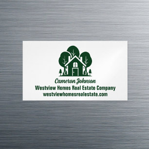 Forest Home Immobilienunternehmen Custom Makler Magnetische Visitenkarte