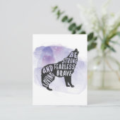 Forest Howling Wolf Art Lover Einladung (Stehend Vorderseite)