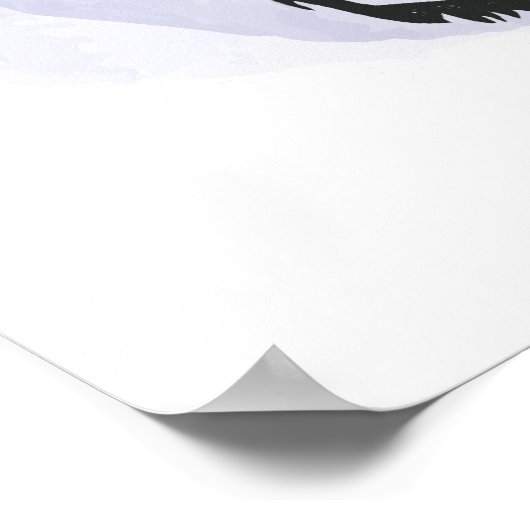 Forest Howling Wolf Art Lover Poster (Ecke)