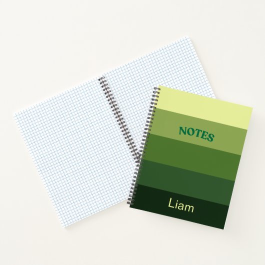 Forest Hues Personalisiert SpiralNotebook Notizblock (Innenseite)