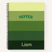 Forest Hues Personalisiert SpiralNotebook Notizblock (Vorderseite)