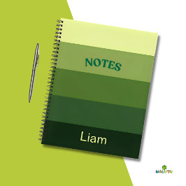 Forest Hues Personalisiert SpiralNotebook Notizblock