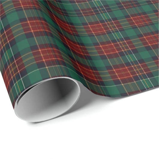 Forest Hunter Tartan Geschenkpapier (Rolleneckpunkt)