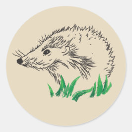 Forest Igel Art Sticker