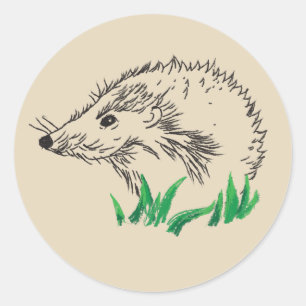 Forest Igel Art Sticker