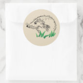 Forest Igel Art Sticker (Tasche)