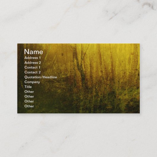 Forest II Business Cards Visitenkarte (Vorderseite)