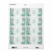 Forest Illustration Dropper Flasche Labels (Vorne)