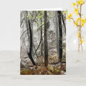 "Forest in Fog" - Digital transformierter Wald Karte (Gelbe Blume)