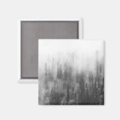 Forest in Fog Magnet (Vorderseite/Rückseite)