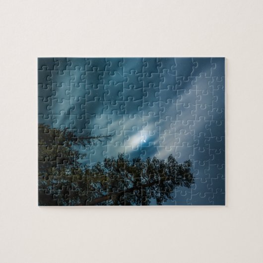Forest in Moonlight Night Sky Puzzle (Horizontal)