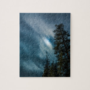 Forest in Moonlight Night Sky Puzzle