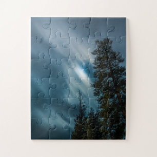 Forest in Moonlight Night Sky Puzzle