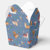 forest in watercolor pattern- bambi, fox, coney geschenkschachtel (Geöffnet)