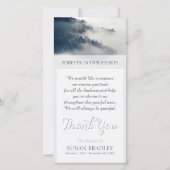 Forest in Winter Beileid Danke für Ihre Fotokarte (Vorderseite)