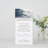 Forest in Winter Beileid Danke für Ihre Fotokarte (Stehend Vorderseite)