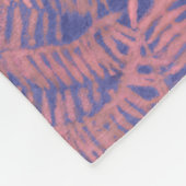 Forest Jungle Pink Fleecedecke (Ecke)