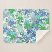 Forest Kinderzimmer Blue Green Gree Leaf Blumenmus Sherpadecke (Vorderseite (Horizontal))