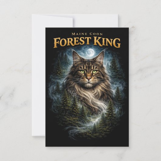 Forest King Dankeskarte (Vorderseite)